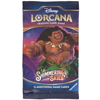 SOBRE DE 12 CARTAS LORCANA SHIMMERING SKIES (INGLÉS)
