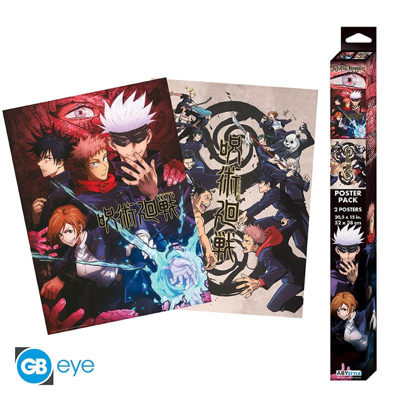 SET 2 CHIBI POSTERS GRUPO JUJUTSU KAISEN
