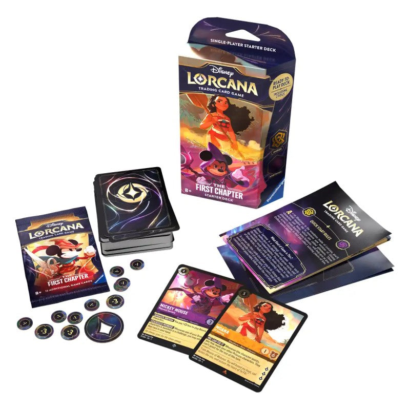 MAZO STARTER DECK AMBER AMETHYST - FIRST CHAPTER - LORCANA TCG (INGLÉS)