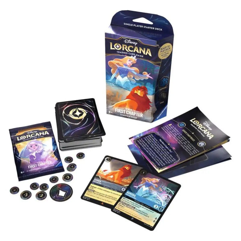 MAZO STARTER DECK SAPPHIRE STEEL - FIRST CHAPTER - LORCANA TCG (INGLÉS)