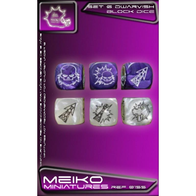 SET DE 6 DWARF BLOCK DICE | MEIKO-REF0155