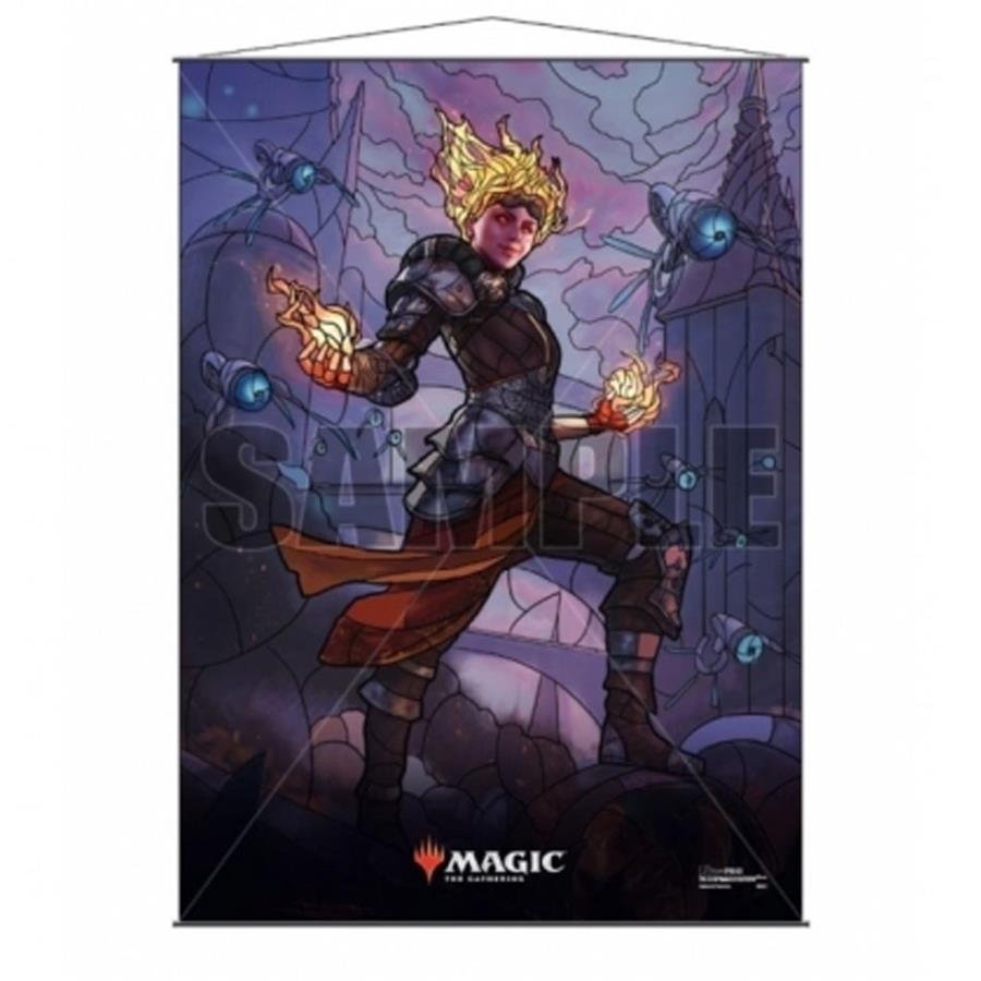 STAINED GLASS WALL SCROLL CHANDRA MAGIC THE GATHERING | 074427181697