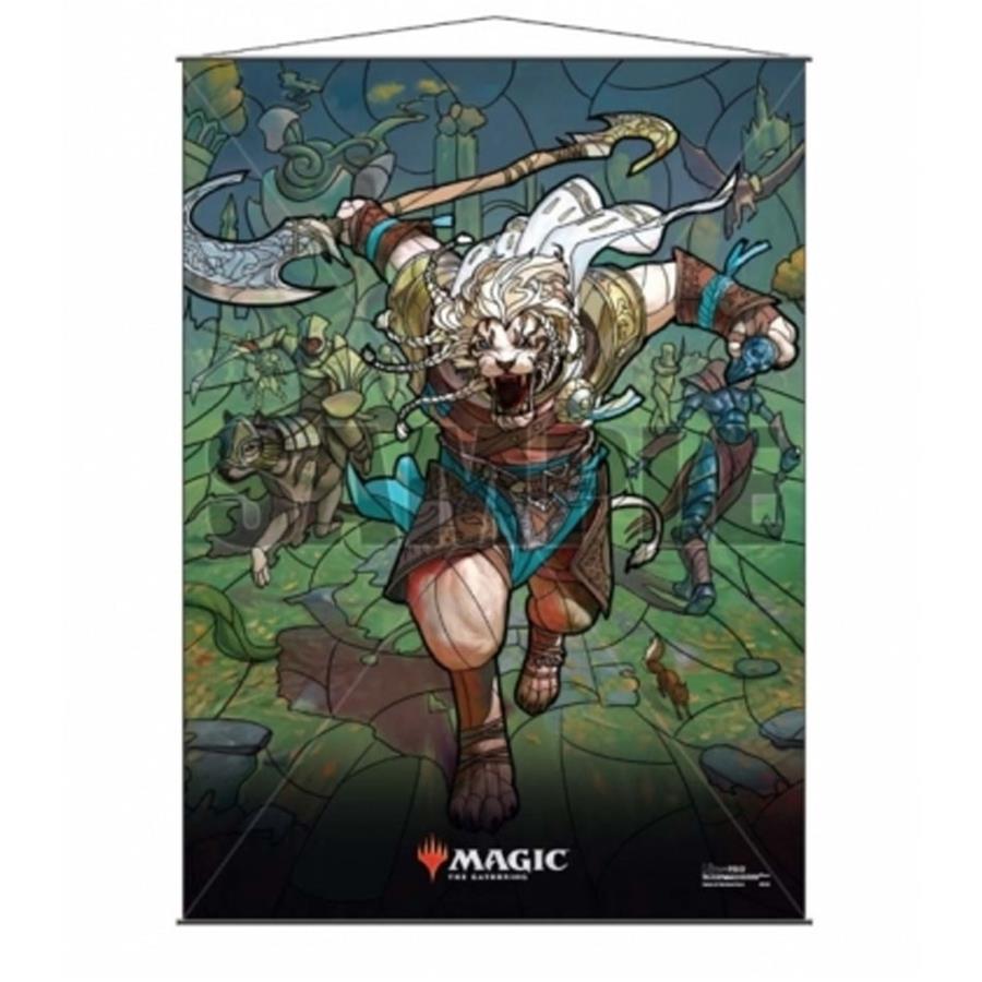 STAINED GLASS WALL SCROLL AJANI MAGIC THE GATHERING | 074427181758