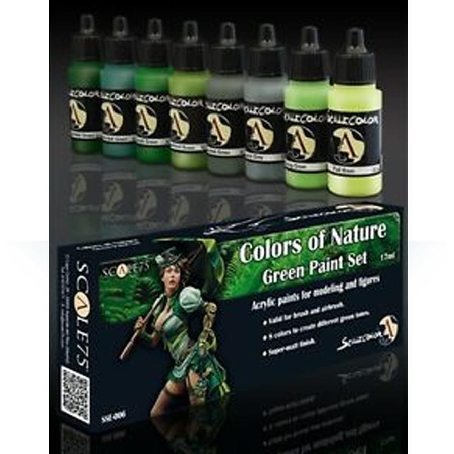 COLORS OF NATURE GREEN PAINT SET | 8412548244396