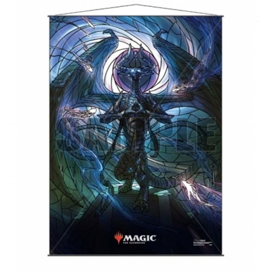 STAINED GLASS WALL SCROLL NICOL BOLAS MAGIC THE GATHERING | 074427181703