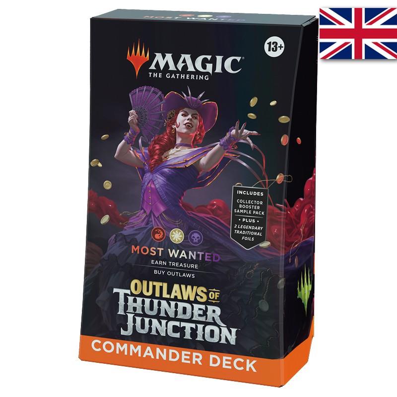 MAZO COMMANDER MOST WANTED - OUTLAWS OF THUNDER JUNCTION - MAGIC THE GATHERING - (INGLÉS) | 9999900000566