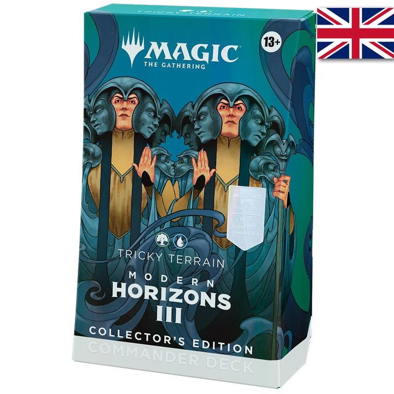 PREVENTA MAZO COMMANDER TRICKY TERRAIN COLLECTORS EDITION - MODERN HORIZONS 3 - MAGIC THE GATHERING - (INGLÉS) | 9999900000801