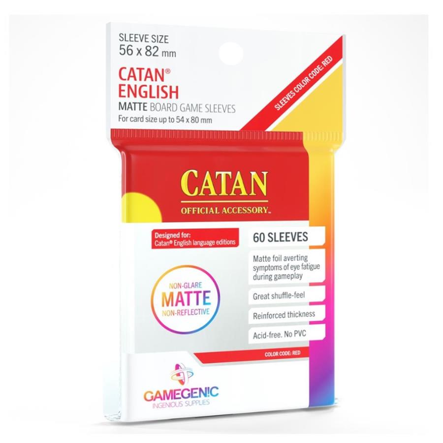 PACK MATTE CATAN-SIZED SLEEVES 56X82MM (50) | 4251715407639