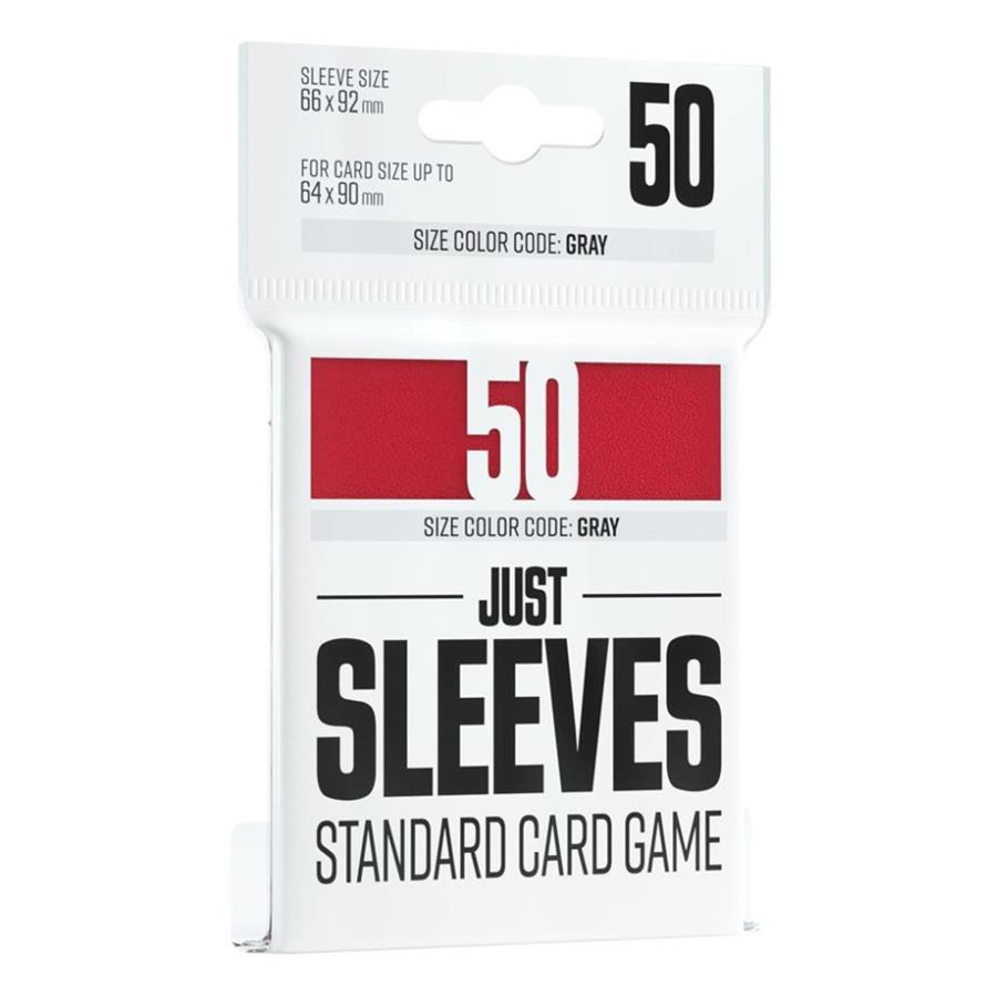 PACK JUST SLEEVES STANDARD CARD GAME RED (50) | 4251715411322