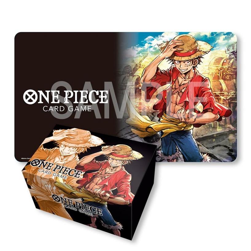 PLAYMAT AND STORAGE BOX SET - MONKEY.D.LUFFY - ONE PIECE CARD GAME | 810059780460