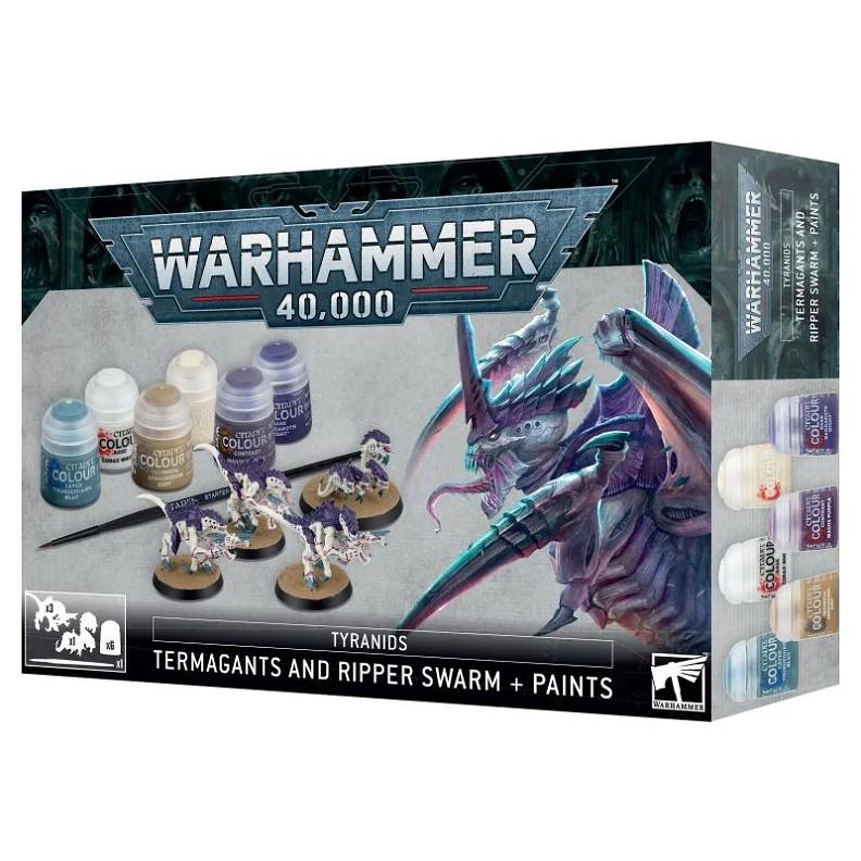 TYRANIDS: TERMAGANTS AND RIPPER SWARM + PAINTS | 5011921196975
