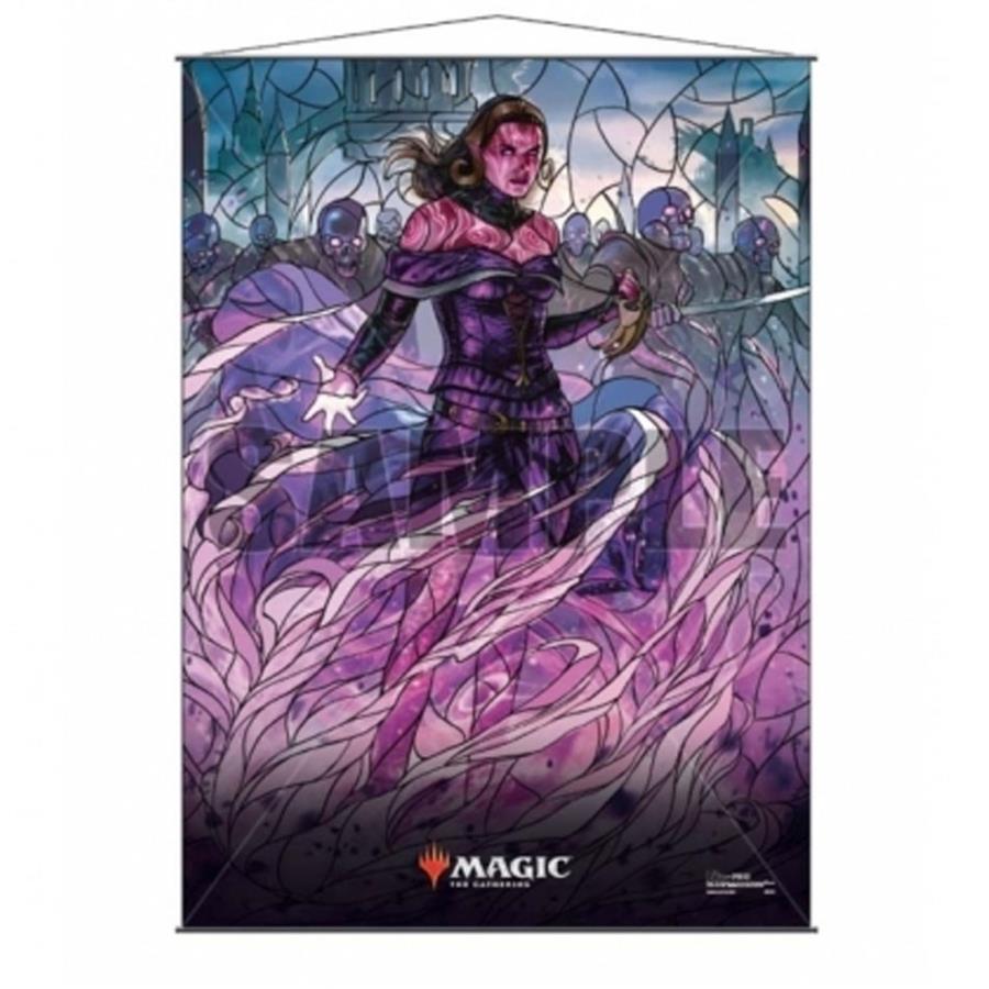 STAINED GLASS WALL SCROLL LILIANA MAGIC THE GATHERING | 074427181796