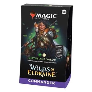 MAZO COMMANDER WILDS OF ELDRAINE - VIRTUE AND VALOR - MAGIC THE GATHERING - (INGLÉS) | 1951662320272
