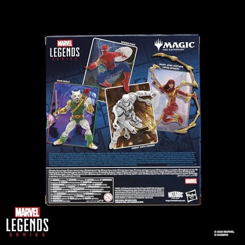Hasbro Marvel Legends Spider-Man X Magic: the Gathering Man Wolf 6  Action Figure & Trading Card