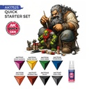 AK Interactive Quick Gen Starter Set 8 Colours Acrylic Paint 17525