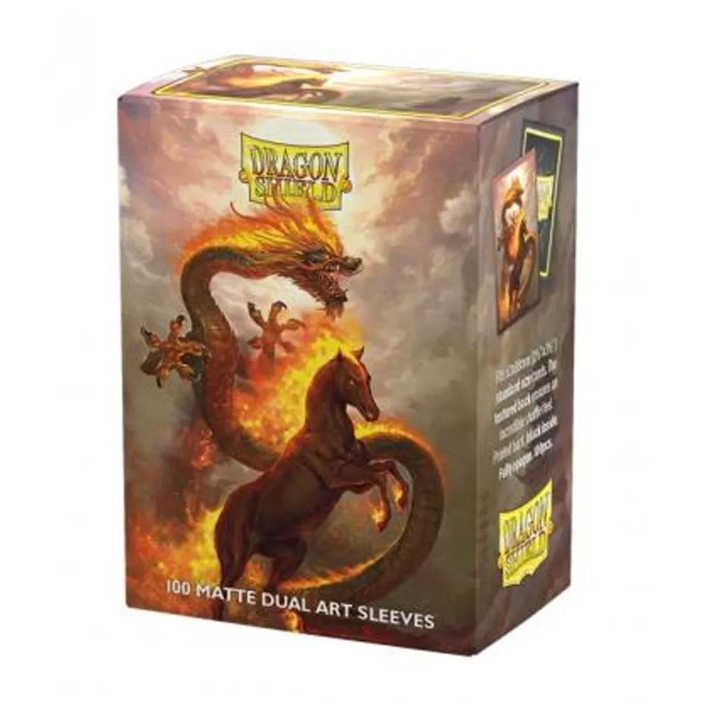[5706569121150] FIRE HORSE 2026 - DRAGON SHIELD - 100 MATTE DUAL ART SLEEVES