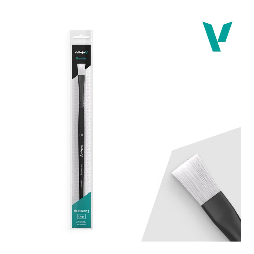PINCEL PLANO SINTÉTICO GRANDE WEATHERING FLAT Nº 8