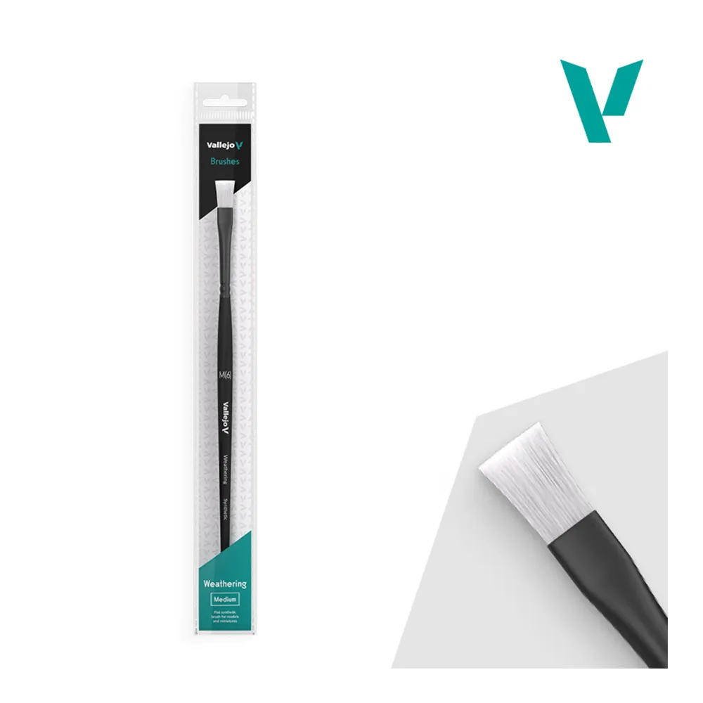 PINCEL PLANO SINTÉTICO MEDIANO WEATHERING FLAT Nº 6