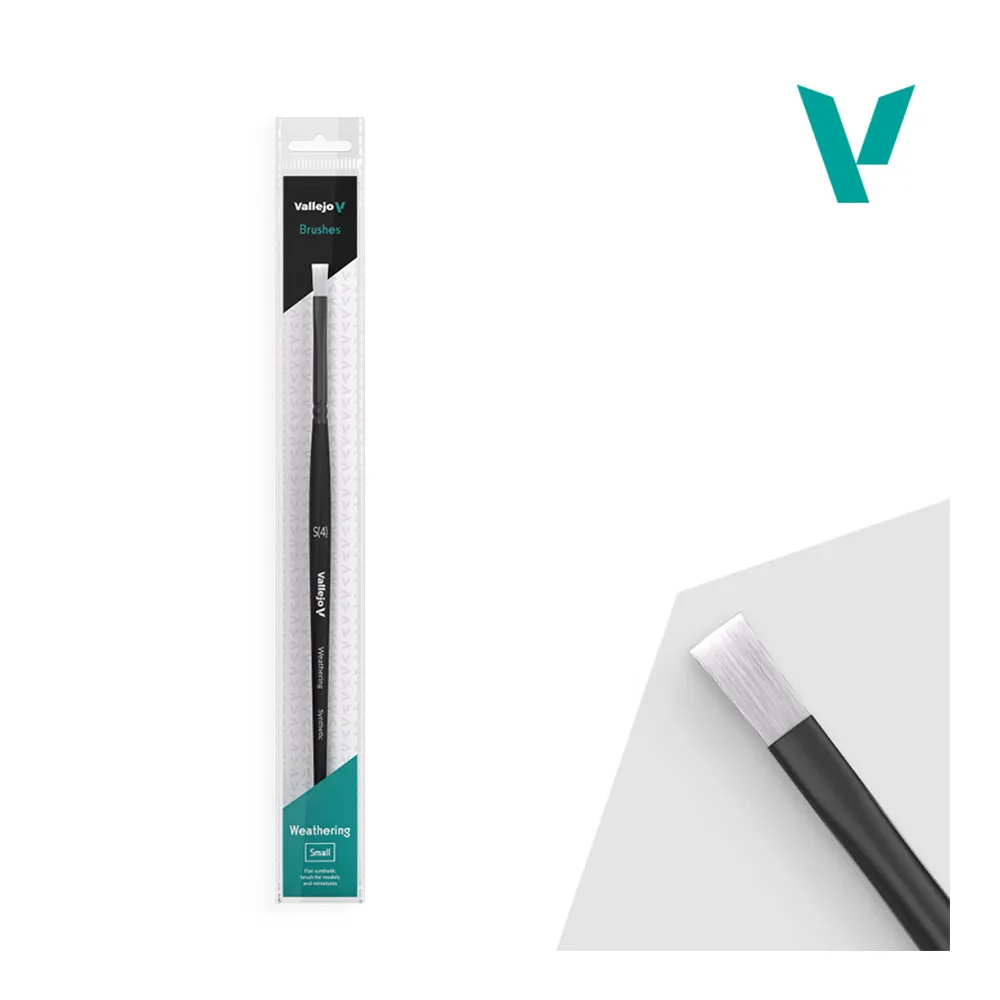 PINCEL PLANO SINTÉTICO PEQUEÑO WEATHERING FLAT Nº 4