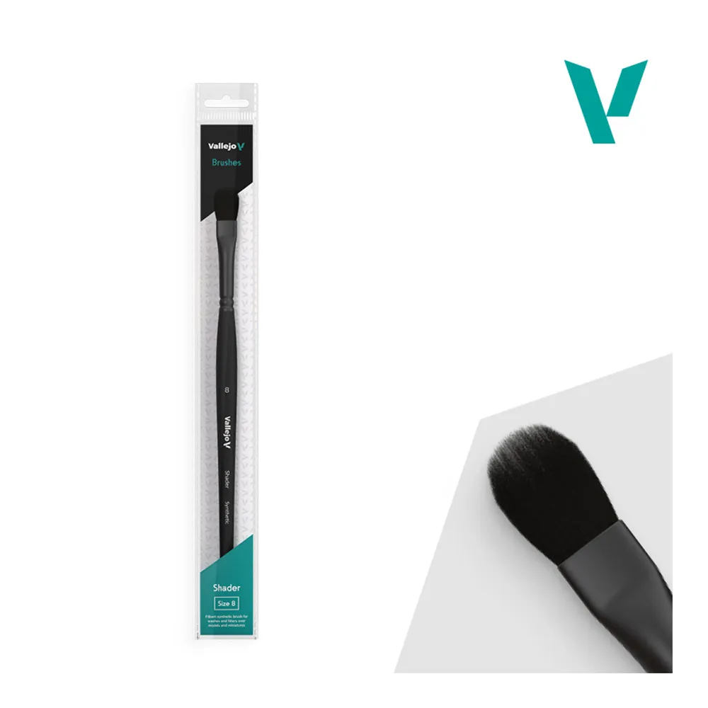 PINCEL LENGUA DE GATO SINTÉTICO SHADER Nº 8