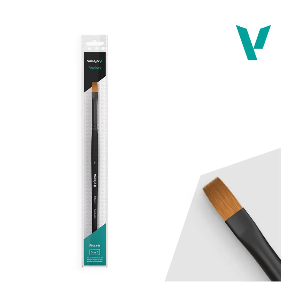PINCEL RECTANGULAR SINTÉTICO EFFECTS Nº 6