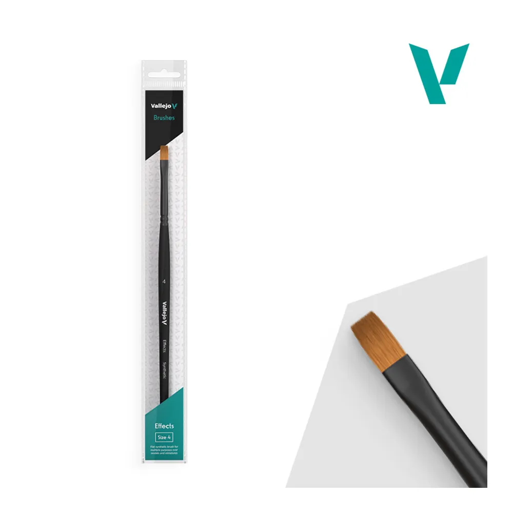 PINCEL RECTANGULAR SINTÉTICO EFFECTS Nº 4