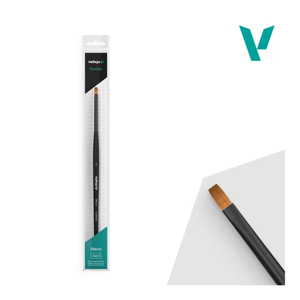 PINCEL RECTANGULAR SINTÉTICO EFFECTS Nº 2