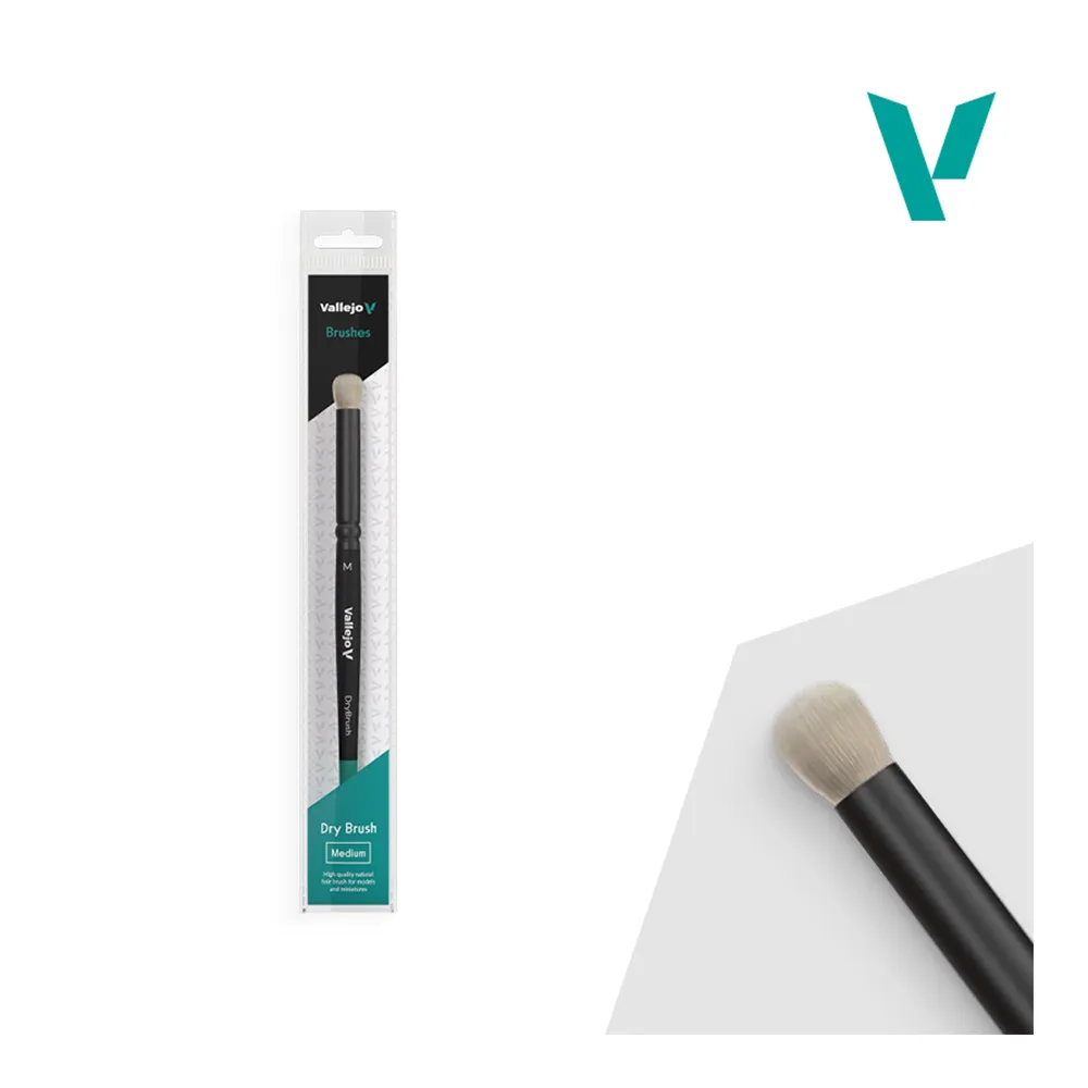 PINCEL PELO NATURAL DRY BRUSH MEDIANO