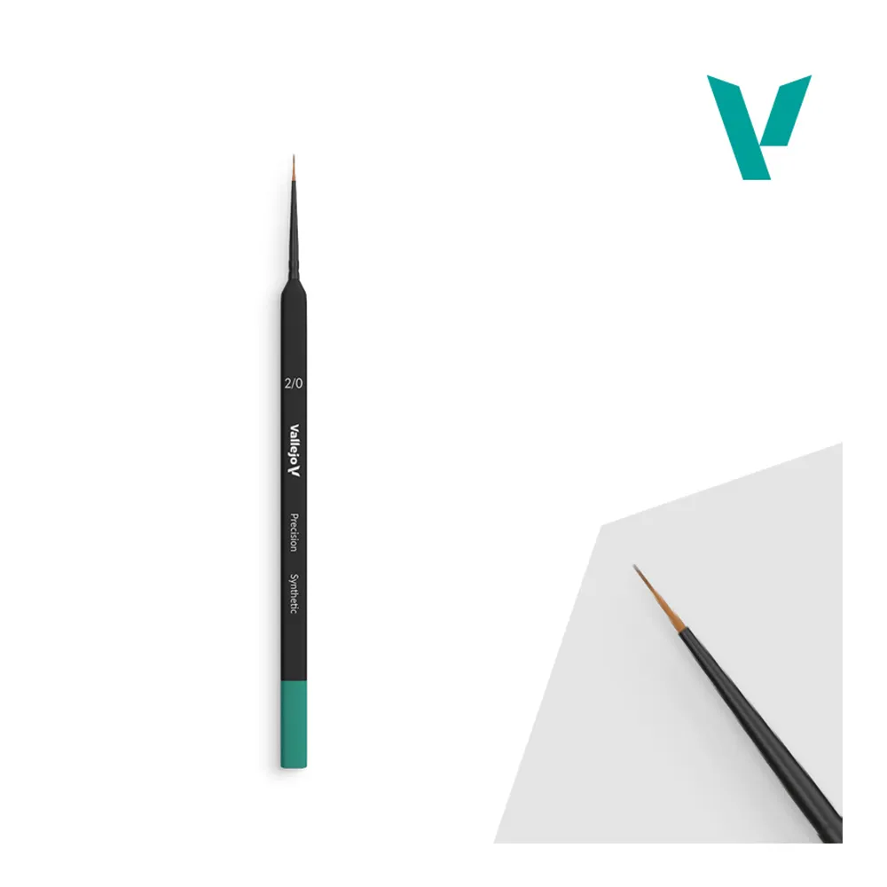 PINCEL DETALLE REDONDO SINTÉTICO, MANGO TRIANGULAR PRECISION Nº 2/0