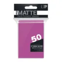 Fundas Standard Pro Matte Ultra Pro Color Rosa Brillante - Paquete de 50
