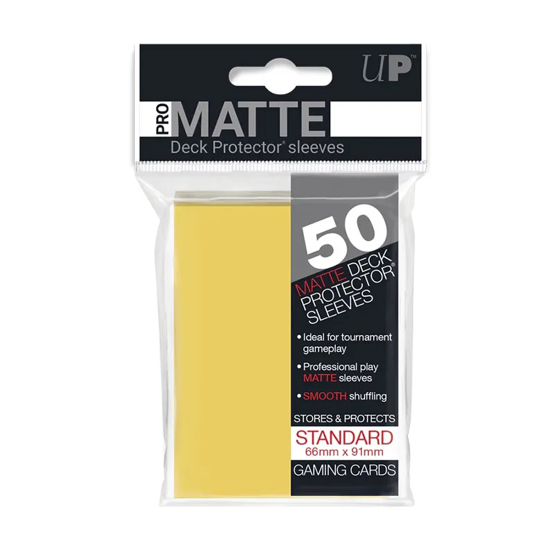 [074427841867] Fundas Standard Pro Matte Amarillo (50 fundas) Ultra Pro.