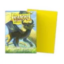 Dragon Shield Sleeves - Standard size - Matte Dual - Yellow & Silver (100 Sleeves)