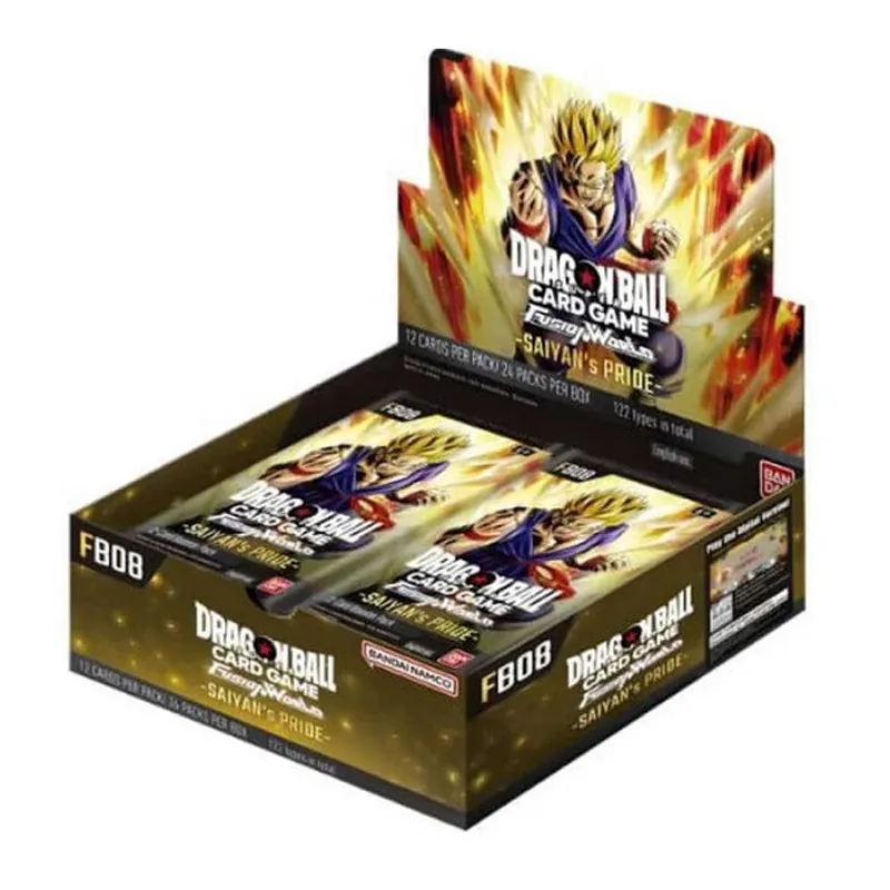 [810158835467] CAJA DE 24 SOBRES DRAGON BALL FUSION WORLD FB08 SAYAN'S PRIDE (INGLÉS)
