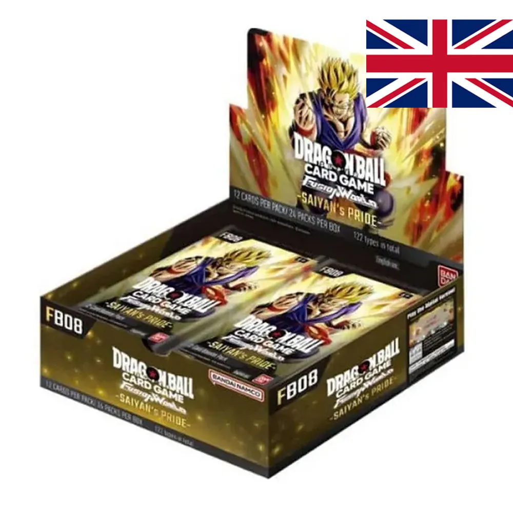 [810158835467] CAJA DE 24 SOBRES DRAGON BALL FUSION WORLD FB08 SAYAN'S PRIDE (INGLÉS)