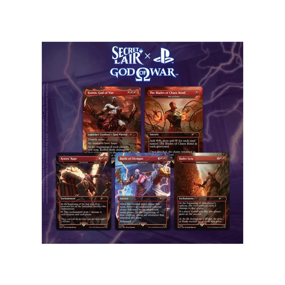 [195166308456] SECRET LAIR X GOD OF WAR: GREEK - MAGIC THE GATHERING(NON-FOIL)