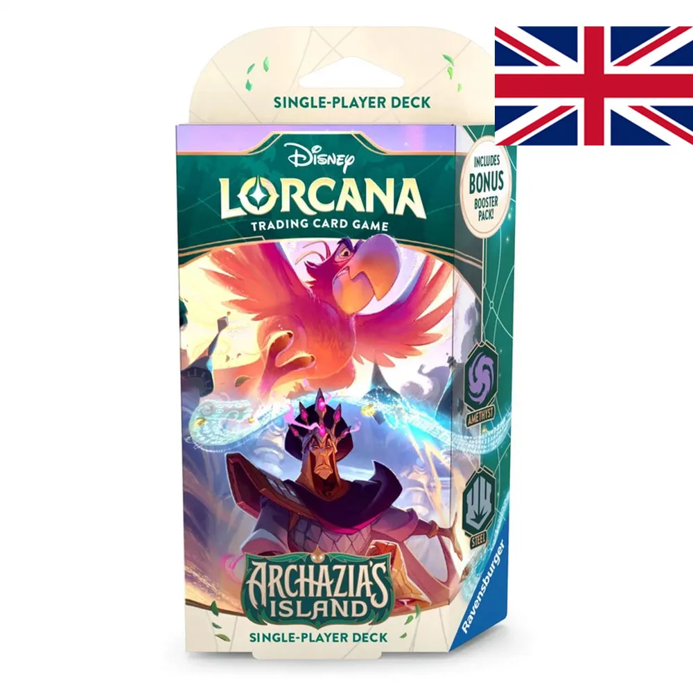 MAZO STARTER DECK AMETHYST STEEL - ARCHAZIA'S ISLAND - LORCANA TCG (INGLÉS)