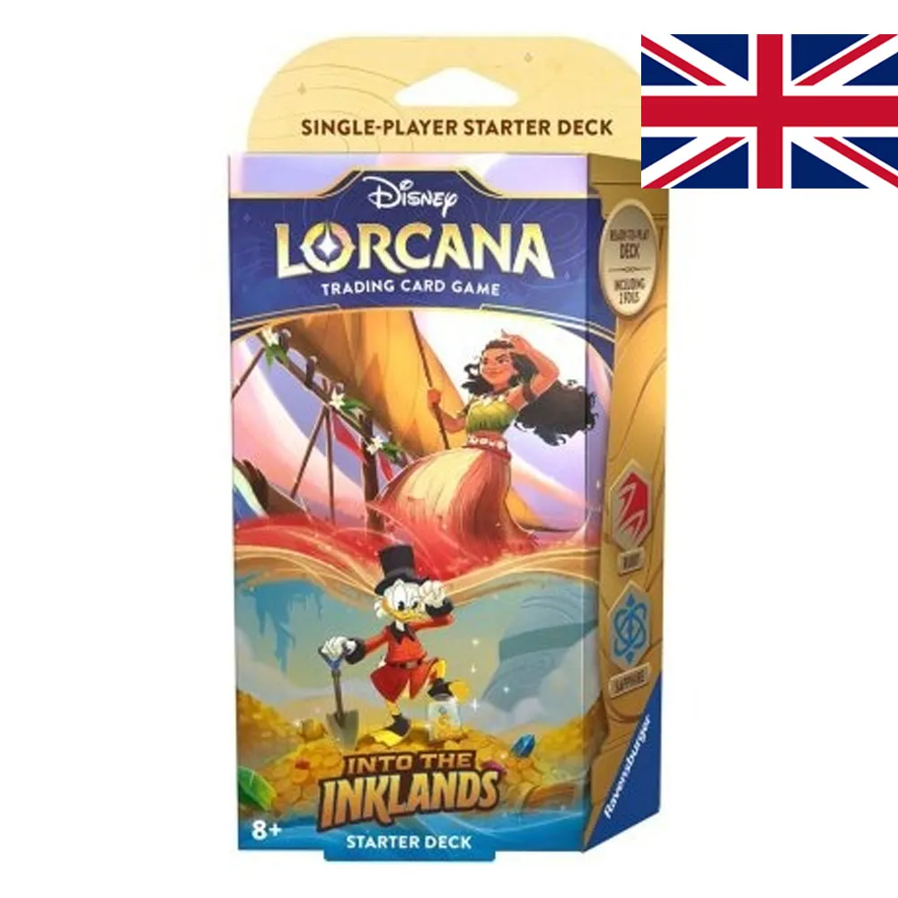 [4050368982780] Disney Lorcana – Into the Inklands Starter Deck: Moana & Scrooge McDuck