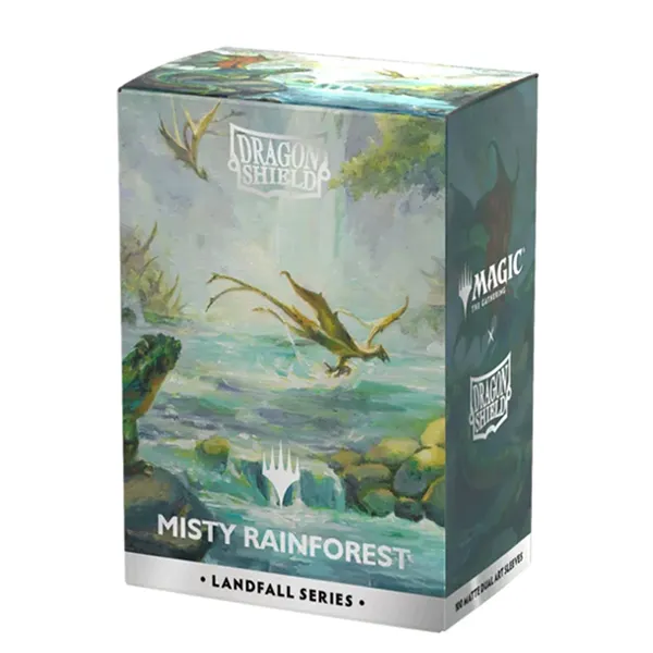[5706569165017] Dragon Shield Landfall Series MISTY RAINFOREST Art Sleeves 100ct