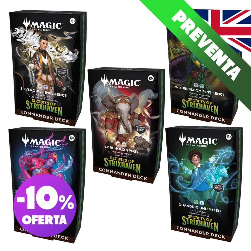 MTG - Secrets of Strixhaven Commander Deck Display (5 Decks) - INGLÉS