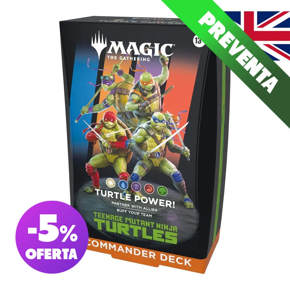 Mazo de Commander Turtle Power! de Magic: The Gathering - Teenage Mutant Ninja Turtles (INGLÉS)