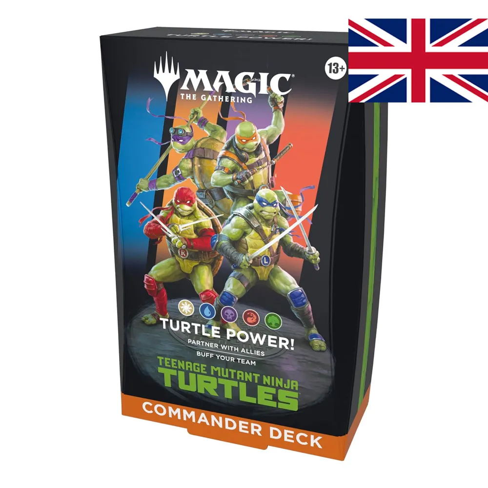 [195166308333] Mazo de Commander Turtle Power! de Magic: The Gathering - Teenage Mutant Ninja Turtles (INGLÉS)