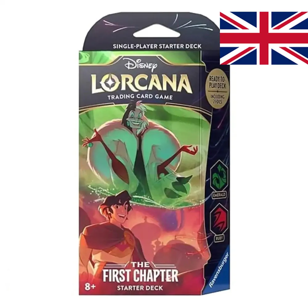 [4050368981707] MAZO STARTER DECK EMERALD RUBY - FIRST CHAPTER - LORCANA TCG (INGLÉS)