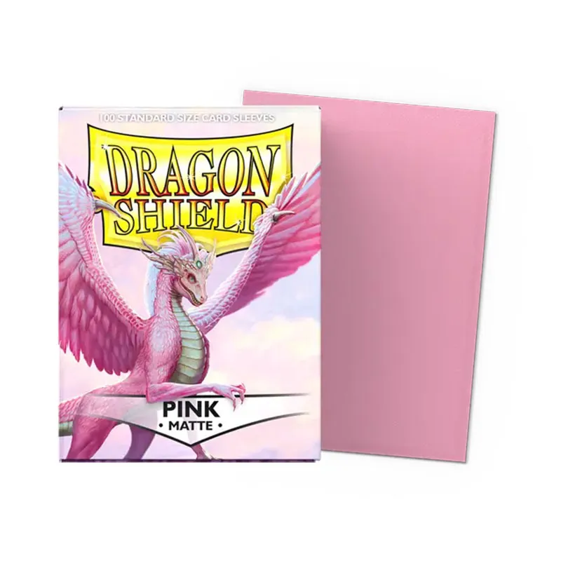 PINK MATTE - FUNDAS DRAGON SHIELD - 100PC